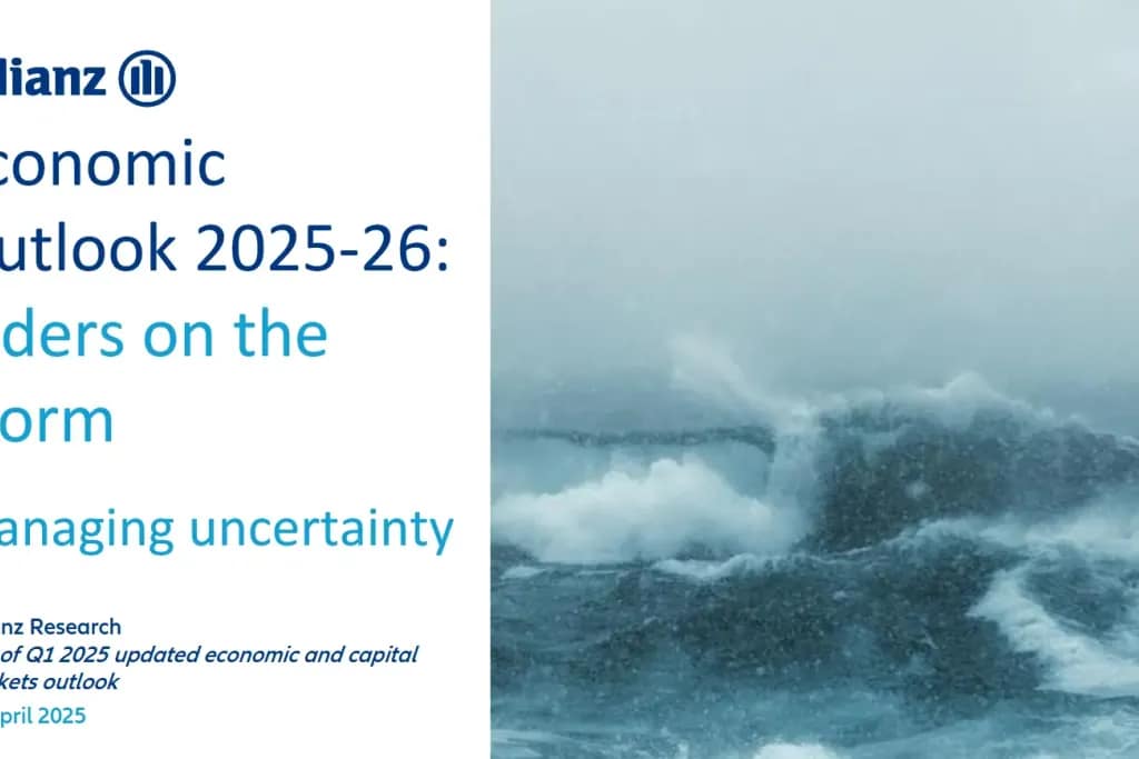 Allianz Trade Economic Outlook 2025: copertina del report su crescita globale e guerra commerciale