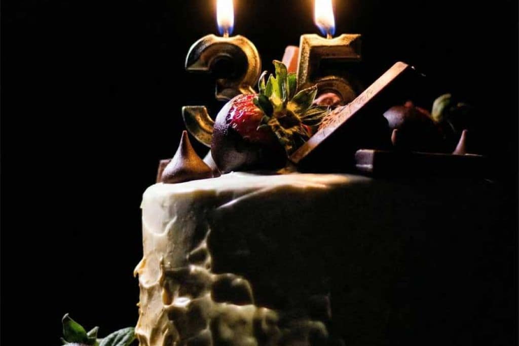 torta con candeline 35 anni