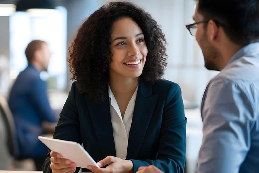 donna e uomo al lavoro
