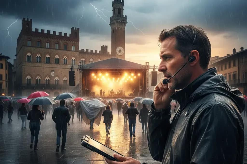 Polizza annullamento eventi maltempo organizzatore gestione emergenza temporale piazza italiana