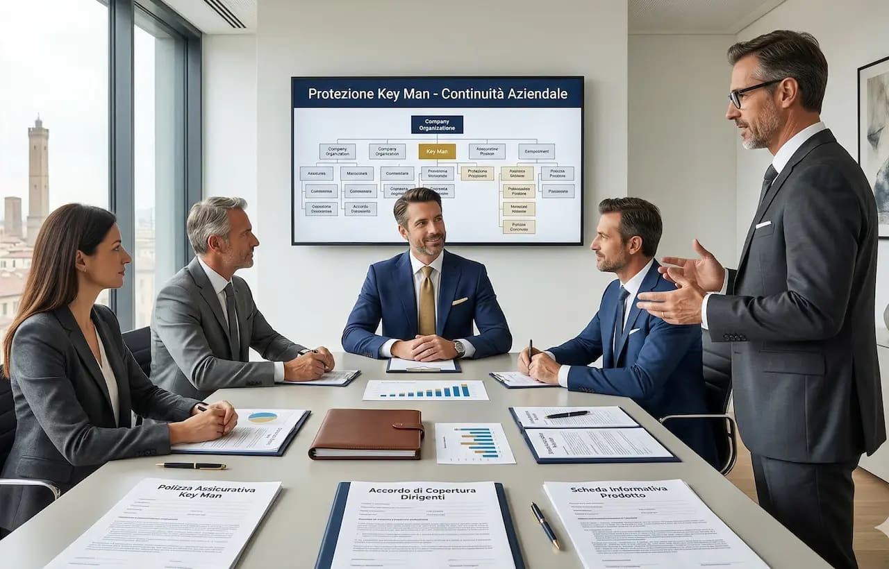 Polizza key man azienda: board PMI discute la protezione della figura chiave con broker assicurativo