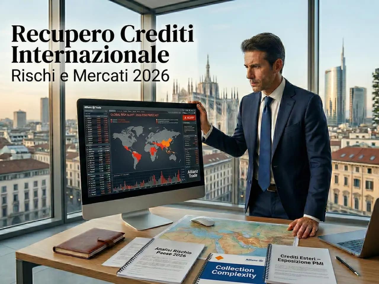 Assicurazione Credito - Mappa del rischio di recupero crediti internazionale 2026 - Allianz Trade Collection Complexity