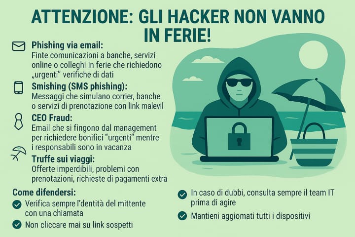 Assicurazioni Cyber - rischi cyber hacker non vanno in ferie